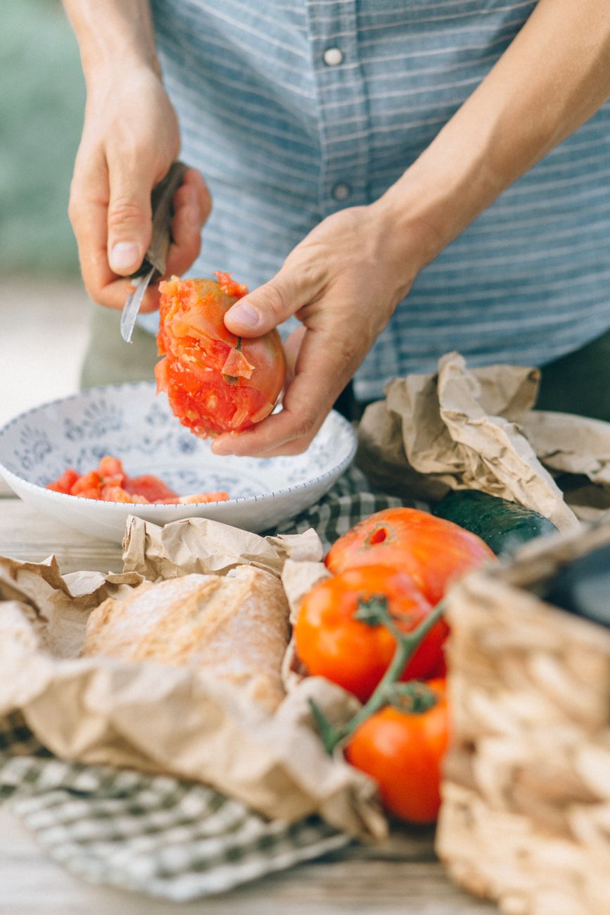 peel tomatoes, tomato skin, blanch tomatoes