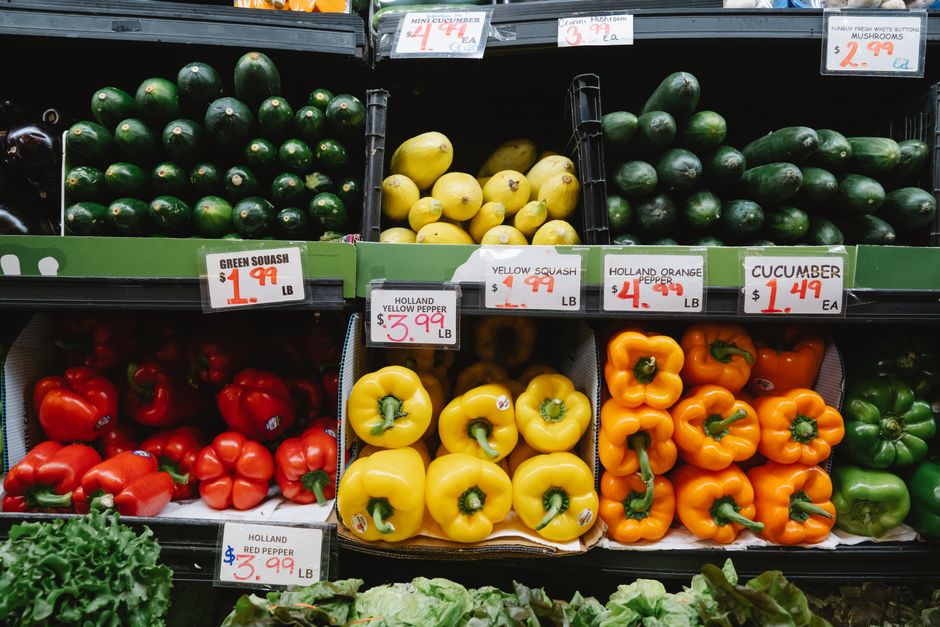 Organized grocery shopping list