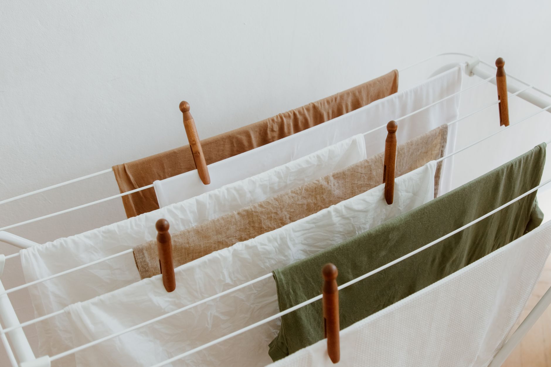 air dry clothes, white vinegar rinse, no dryer, soft towels, energy saving