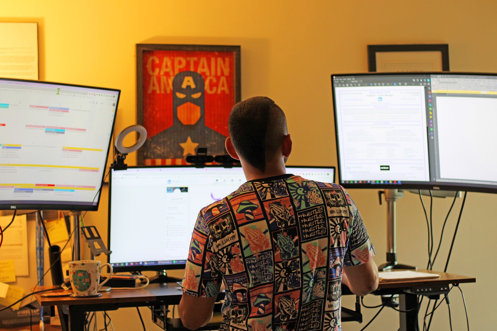 standing desk converter, wobble test, budget, six month review, sit stand