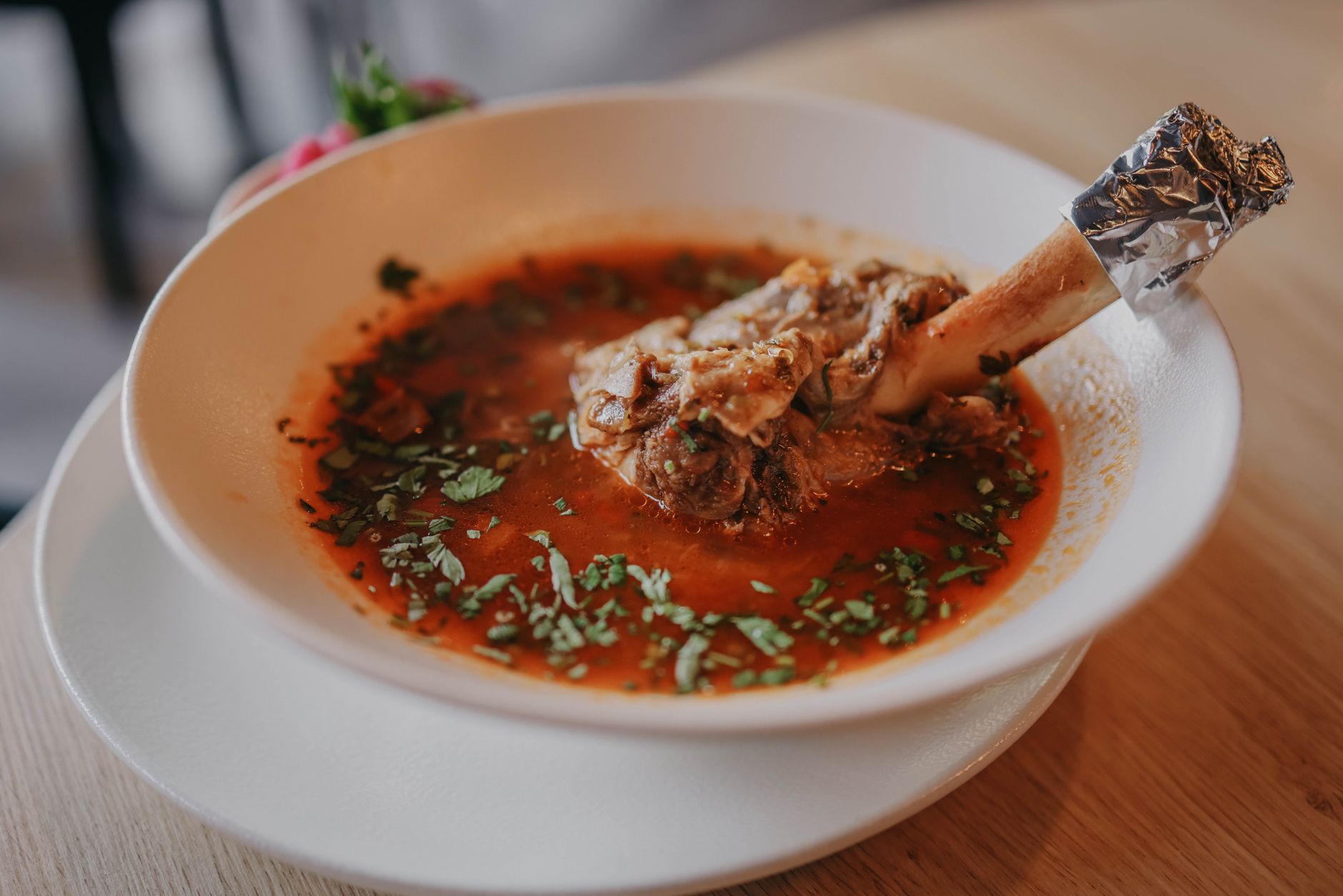 bone broth from kitchen scraps