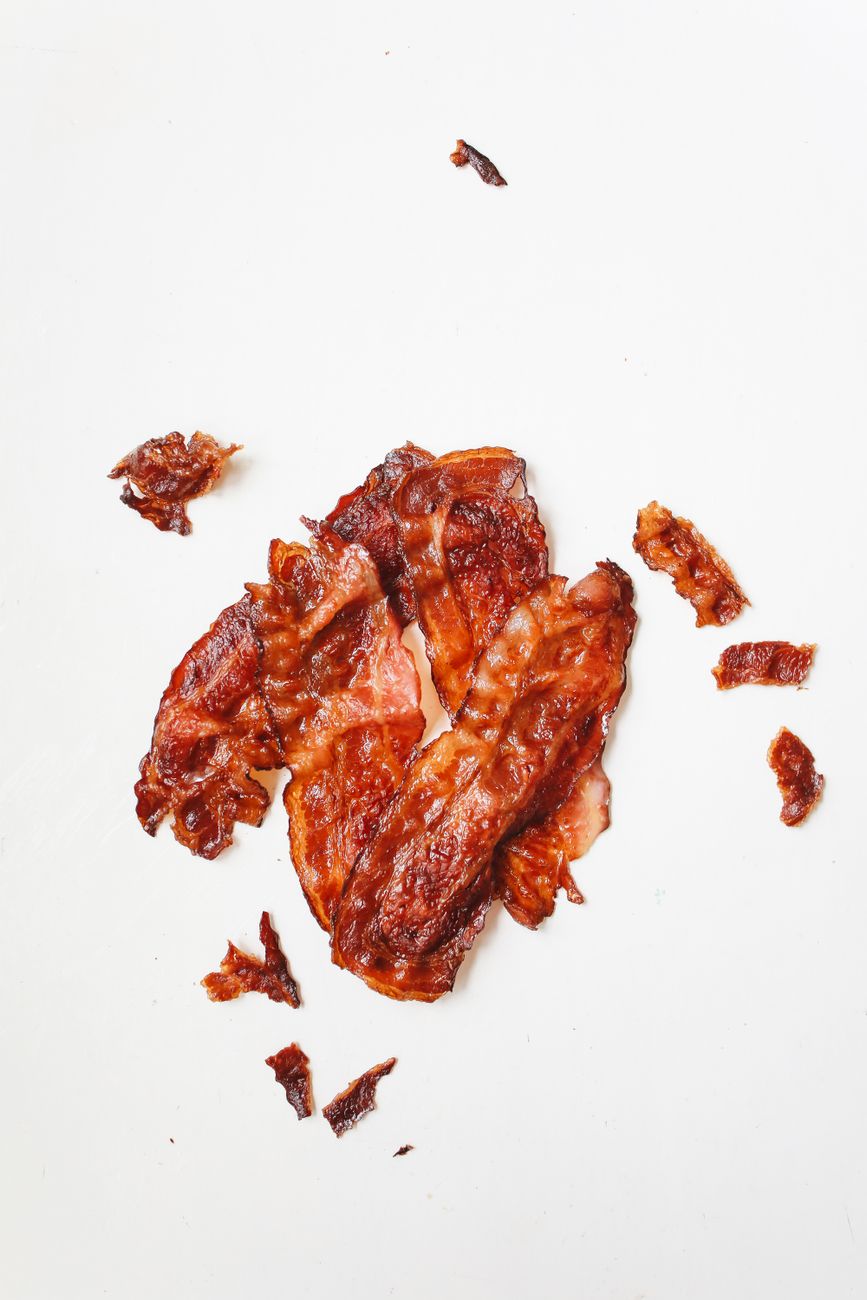 bacon, crispy, oven, no splatter, breakfast hack