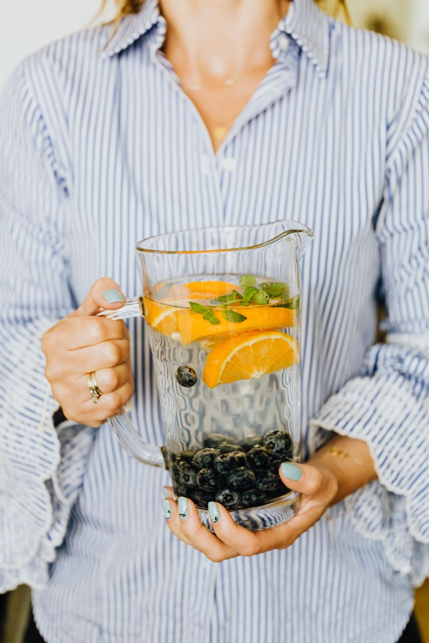 water flavor hack, drink more water, infused water, hydration