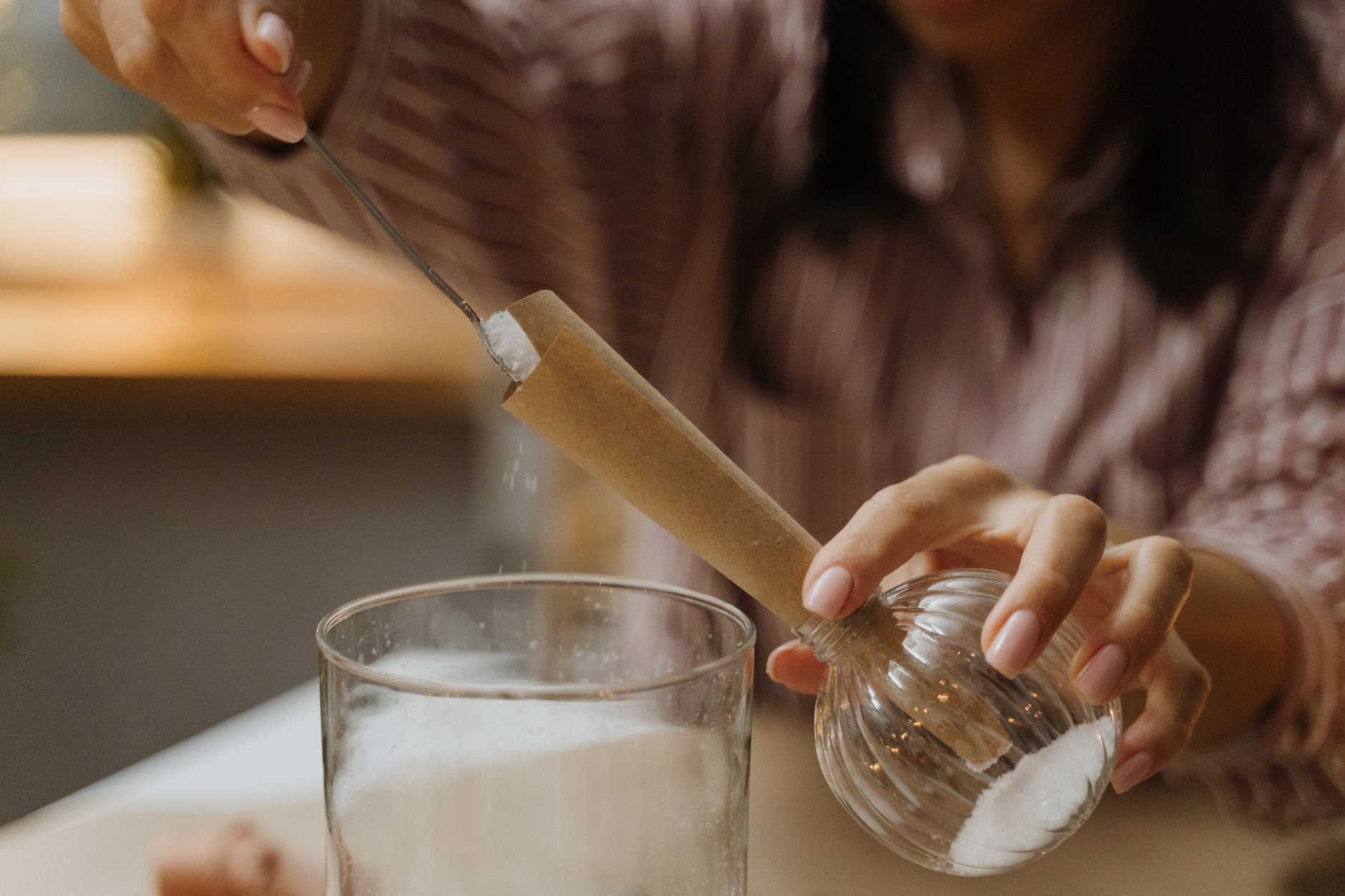 tin foil funnel, DIY funnel, pouring liquids, kitchen improv