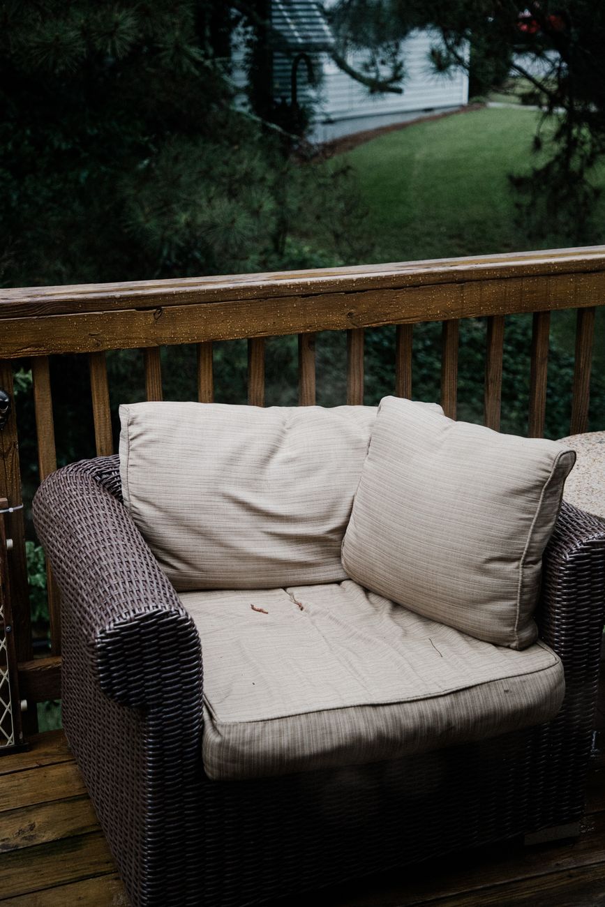 outdoor cushions, mold, rain, summer, waterproof