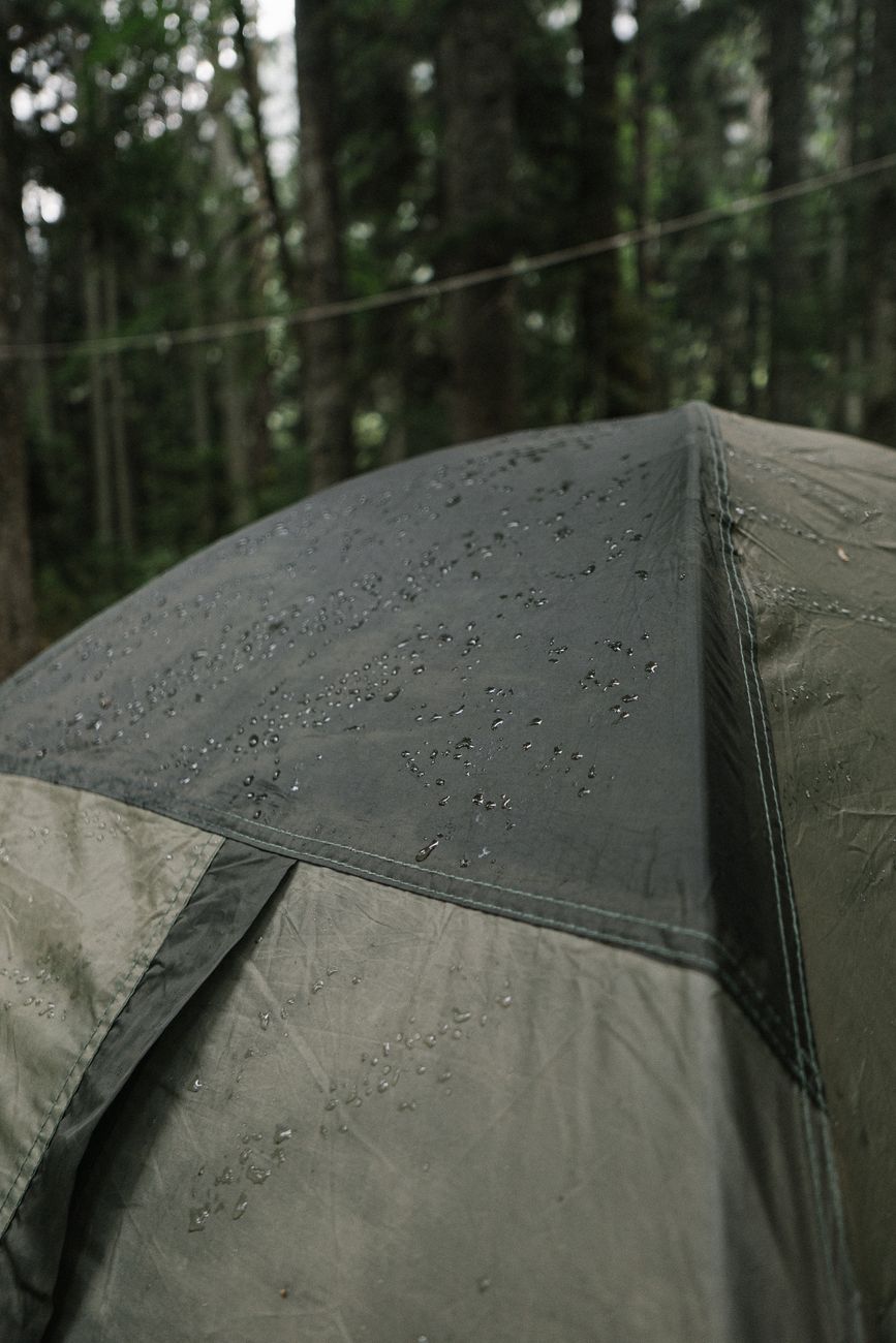 camping rain tips, tent waterproofing, camping hacks, tarp setup