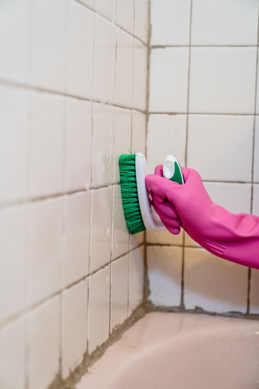 soap scum, tile cleaning, bathroom, shower, no scrub