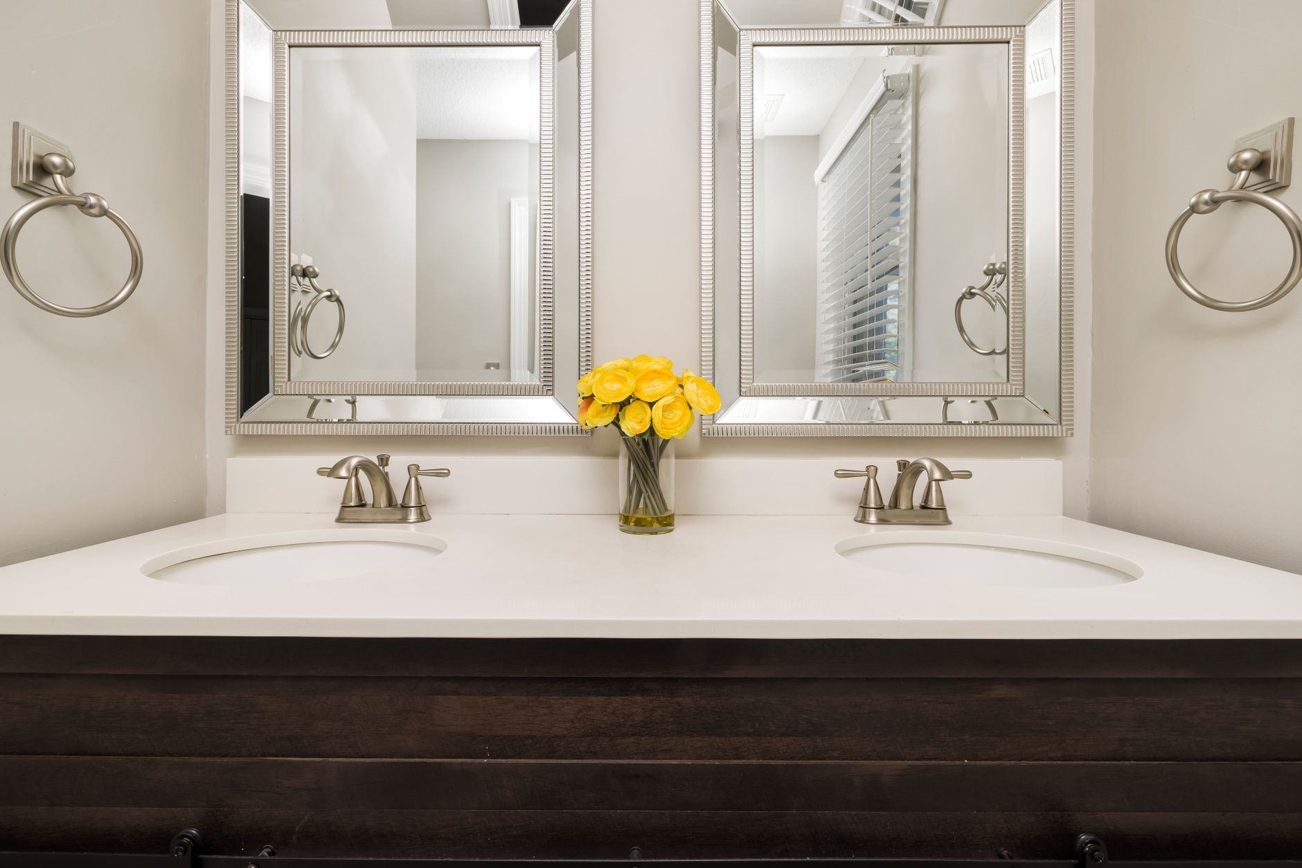 frame mirror, bathroom mirror, molding, adhesive, builder mirror, diy frame