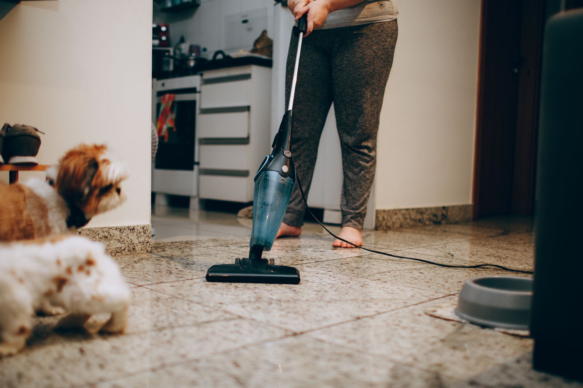 clean baseboards, back pain, dryer sheet, mop attachment, baseboard hack