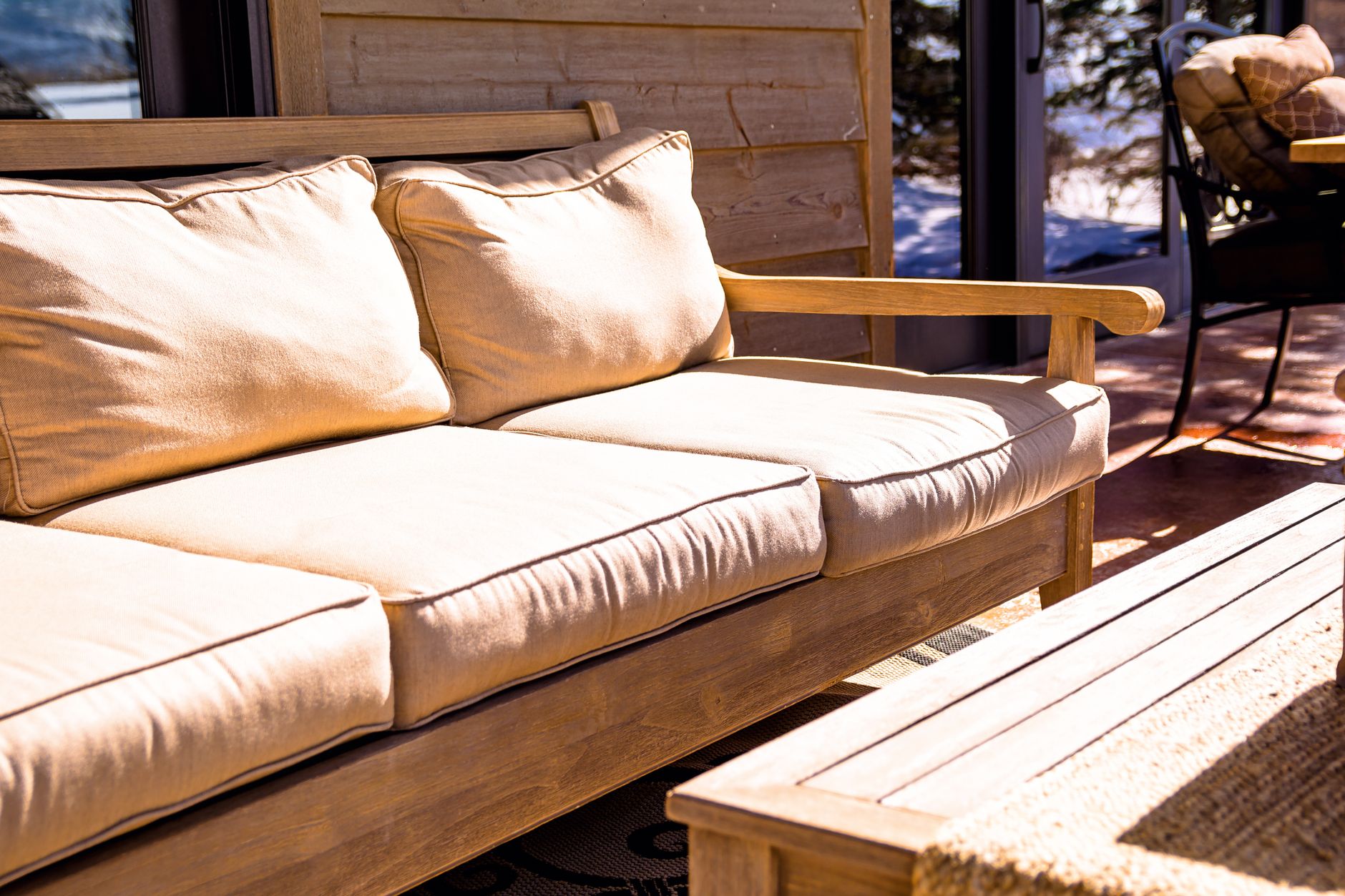 patio cushions, outdoor furniture, cushion stains, mildew, deck cleaning