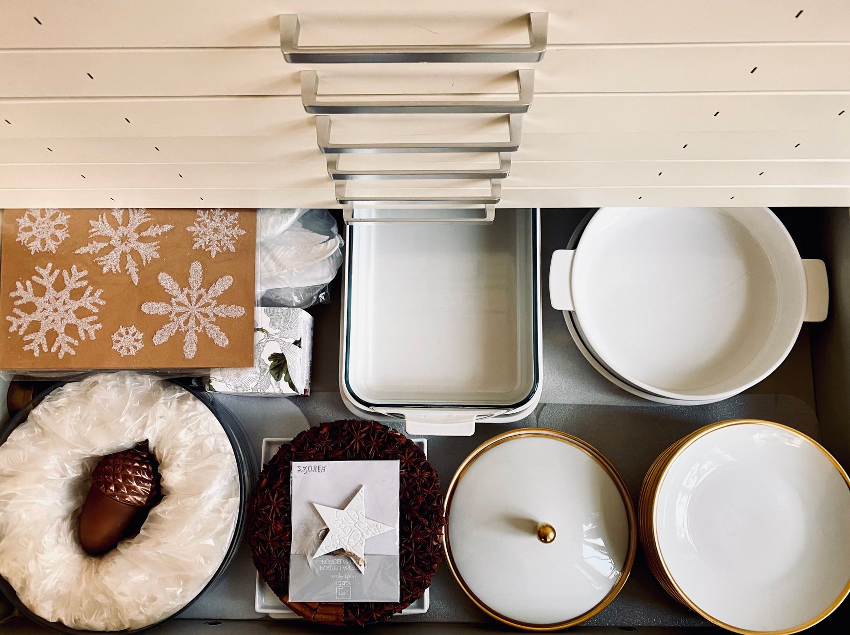 holiday decoration storage, Christmas light storage, ornament organizer
