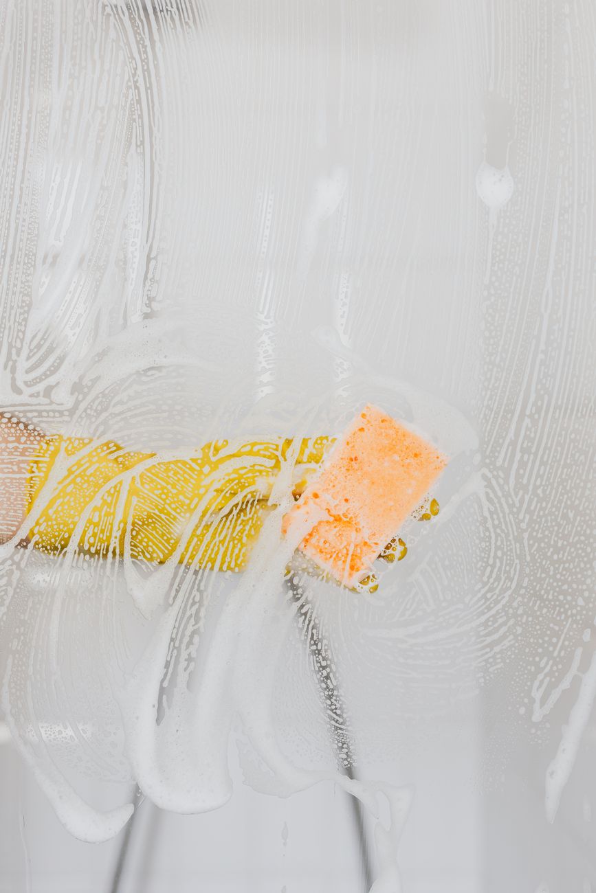 shower door, foggy glass, bathroom cleaning, glass cleaner, shower hack