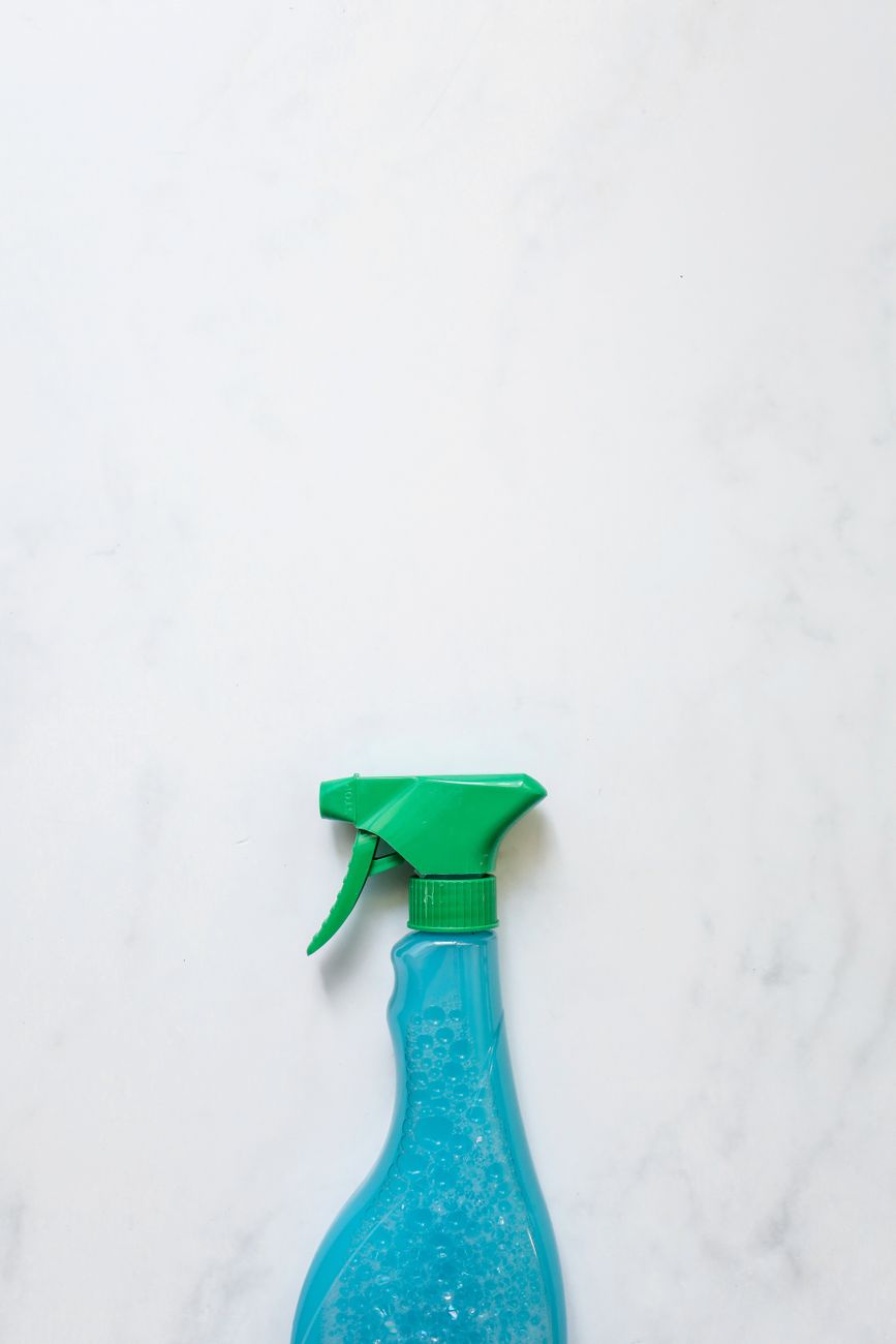 cleaning supplies, organize, caddy, under sink