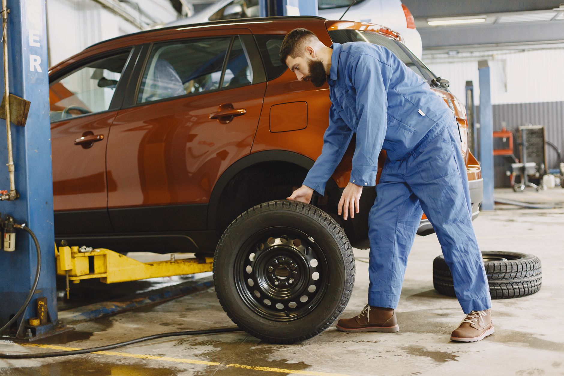 rotate tires, winter, car, maintenance, safety