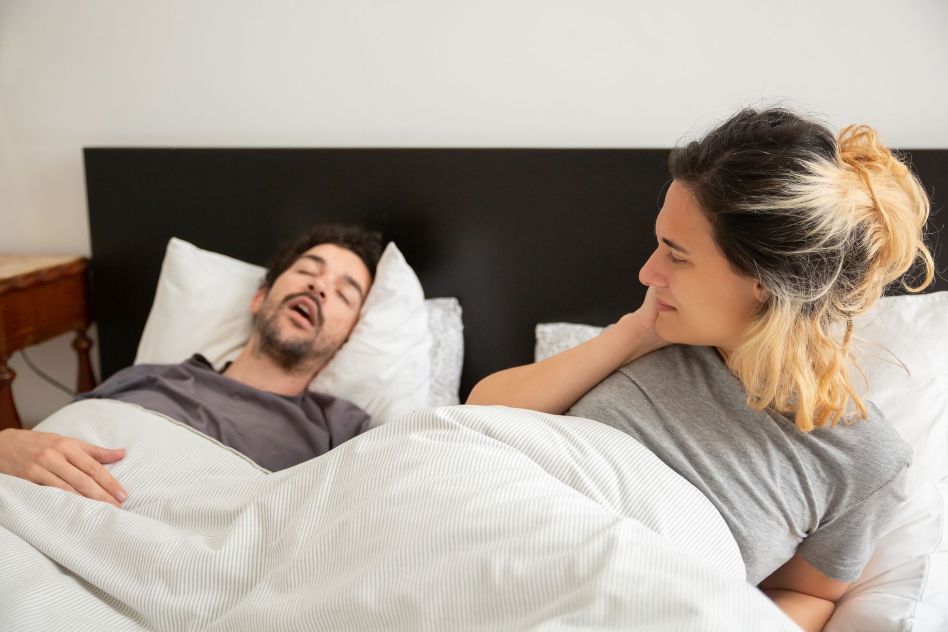 snoring, sleep, partner, remedy, side sleeping