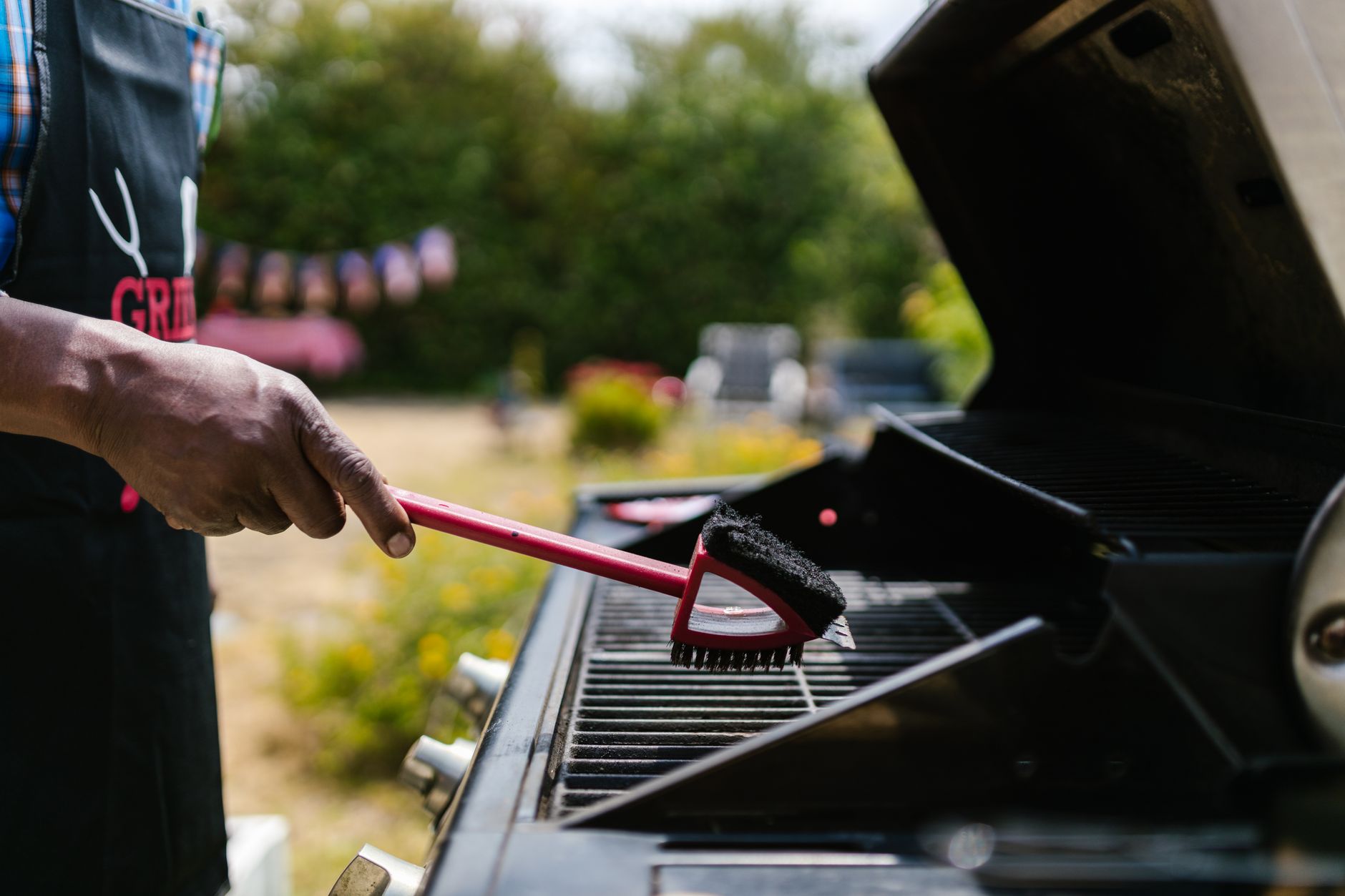 grill cleaning, bbq season, spring prep, wire brush, seasoning, propane check