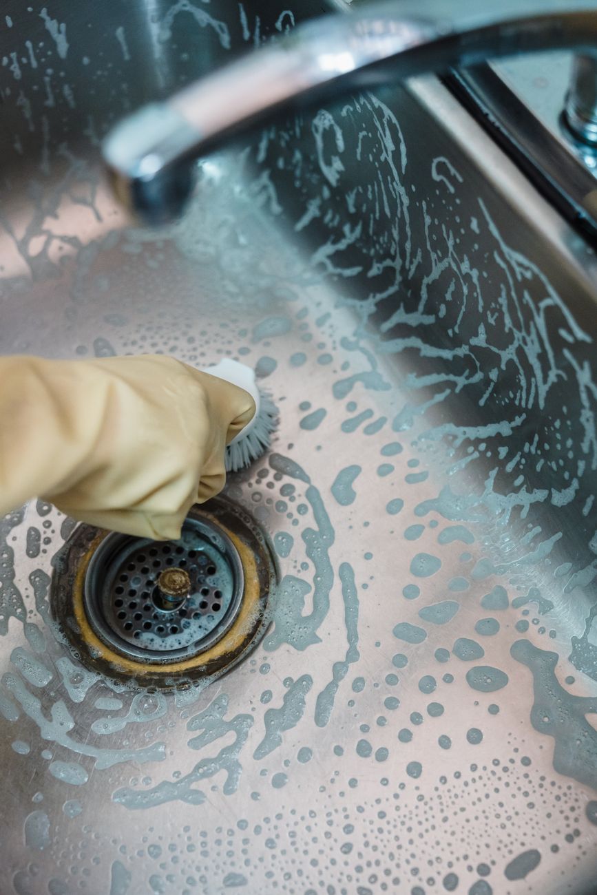slow drain, baking soda salt, drain cleaning, natural unclog, plumbing hack