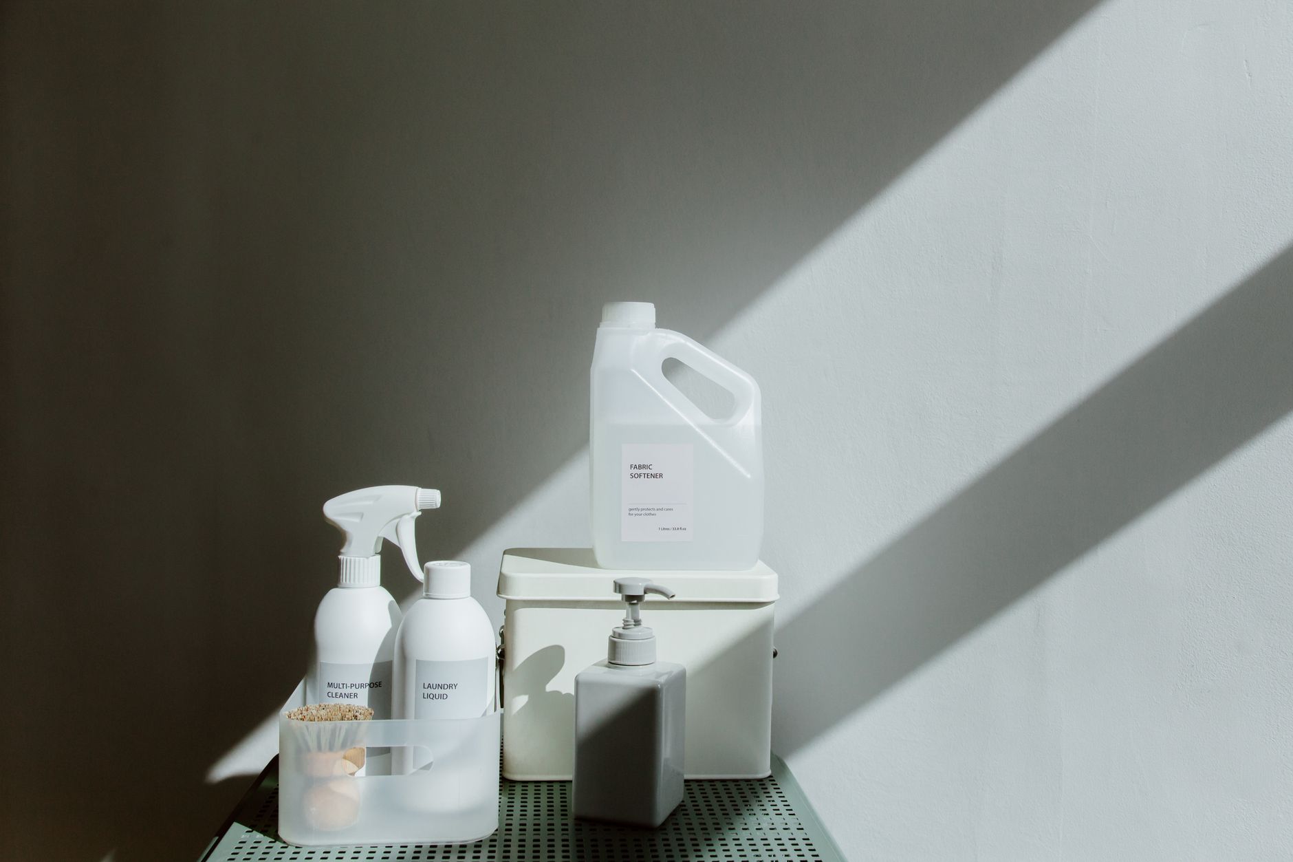cleaning supplies, under sink, declutter, product overload, home organization
