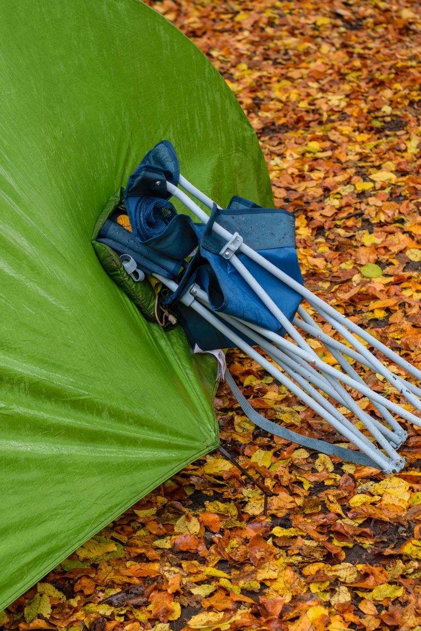 camping gear, tent storage, sleeping bag care, musty smell, dry gear