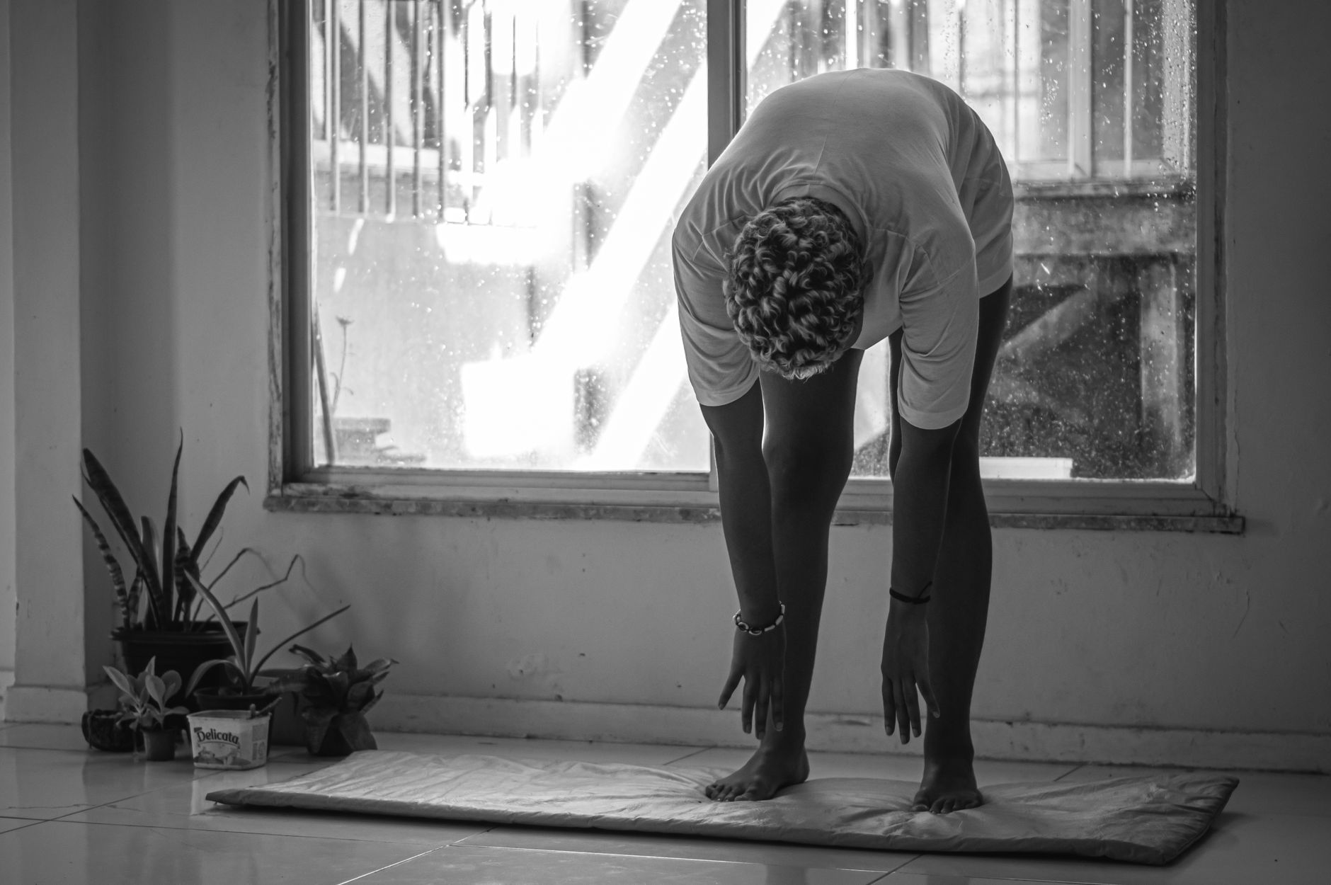 stretch before bed, sleep better, evening routine, relax, bedtime
