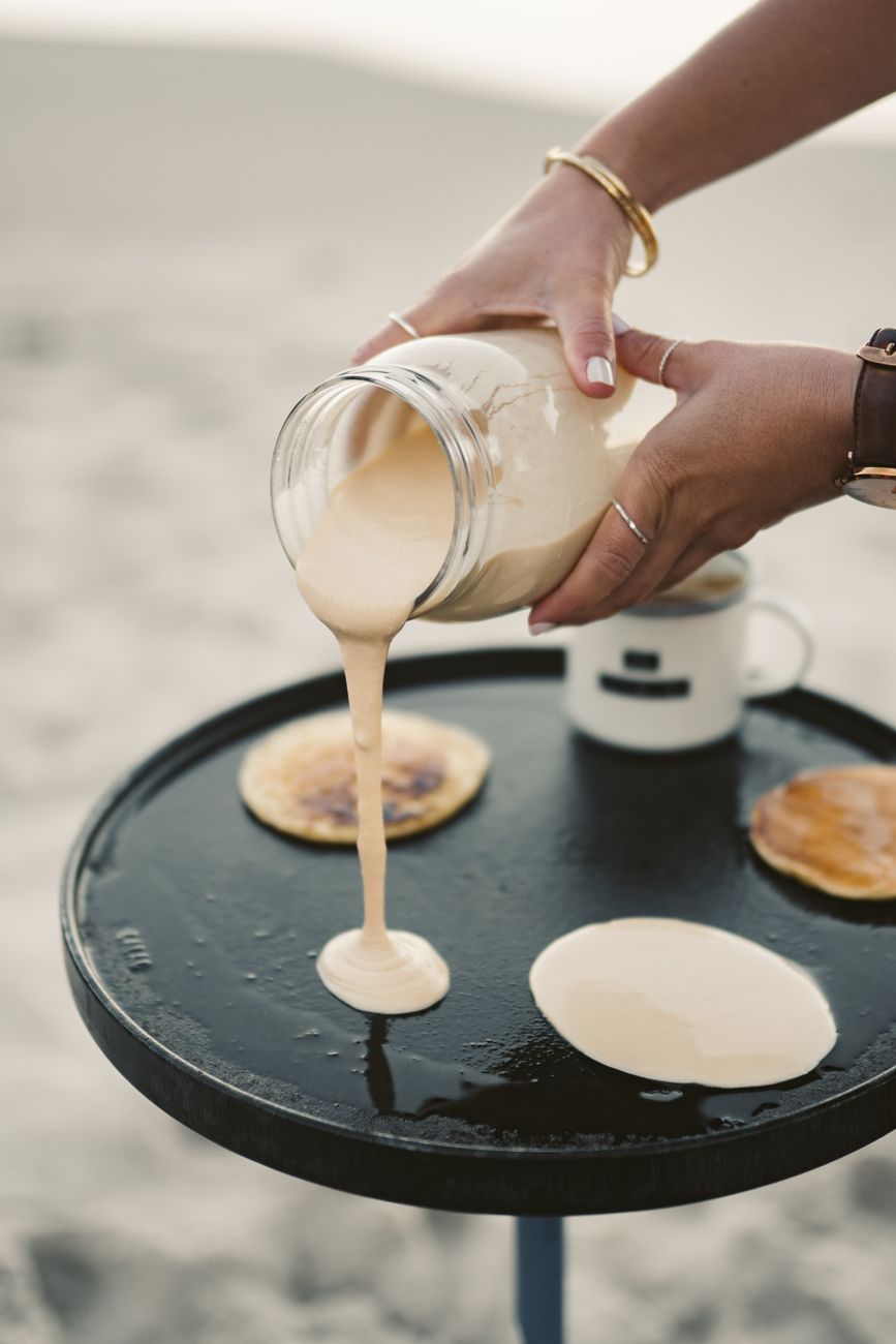 pancake batter, rest batter, fluffy pancakes, gluten relax, breakfast hack